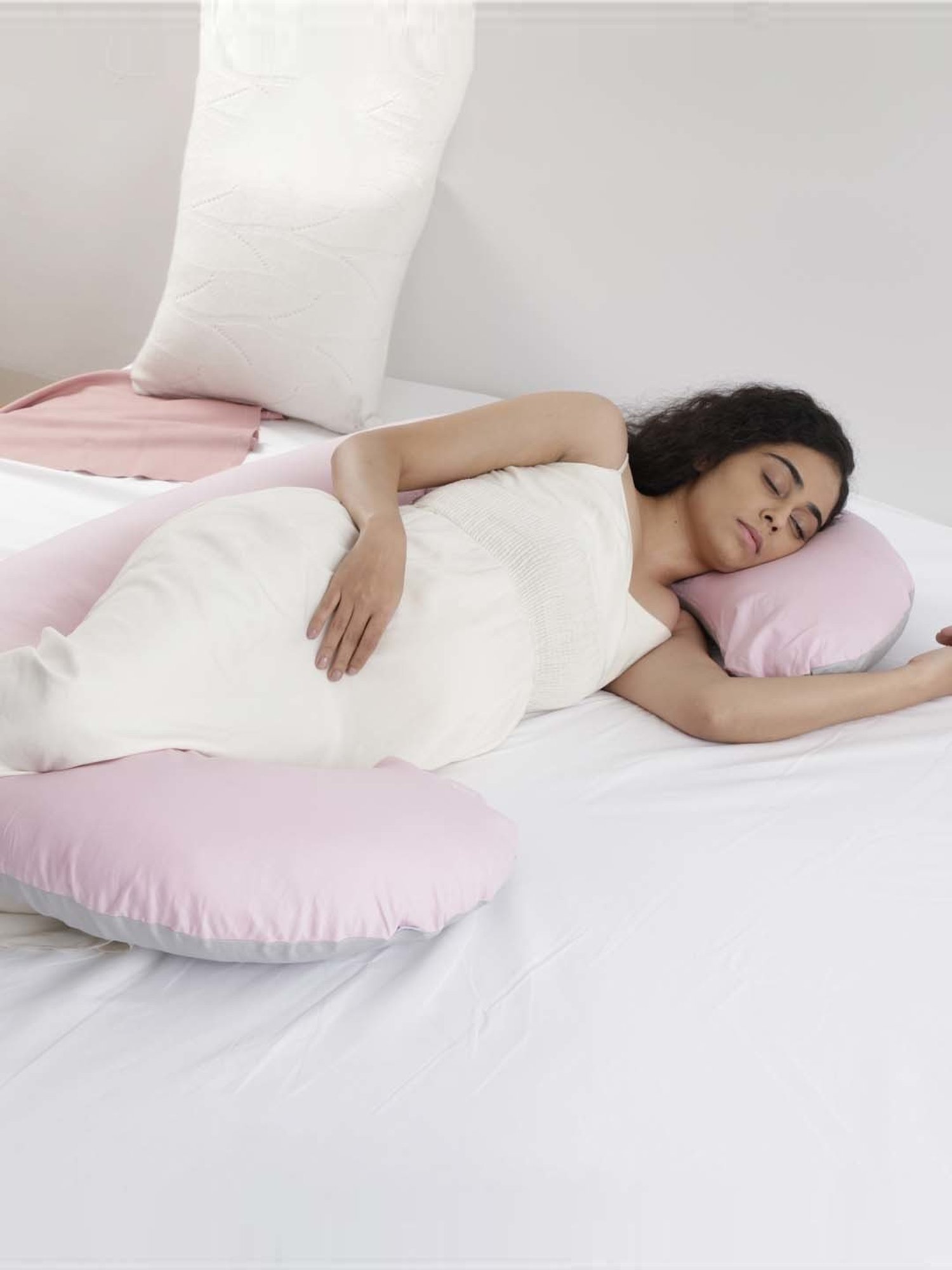 Miarcus Pink Cotton C-Pregnancy Pillow
