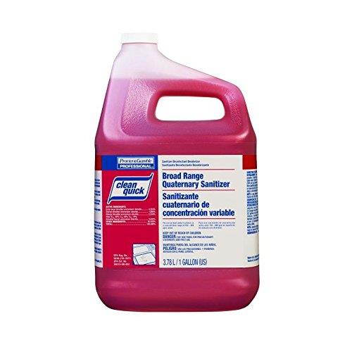 Proctor & Gamble Clean Quick Broad Range Quaternary Sanitizer with Test Strip, Gallons, 3 Per Case