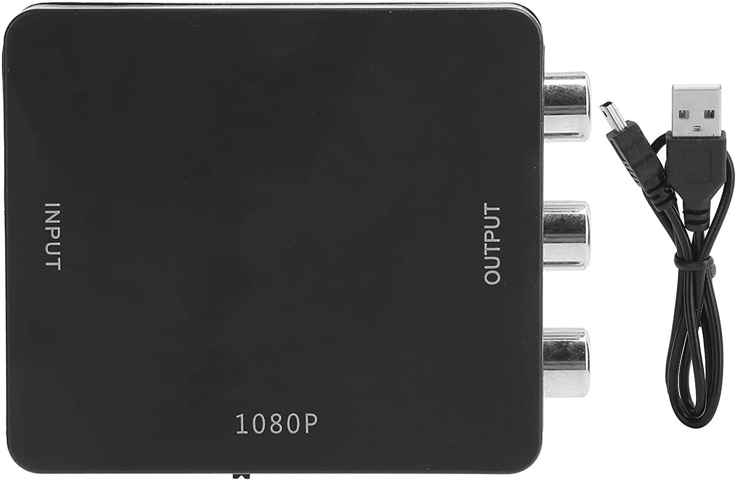 Estink High Definition Multimedia Interface to AV Converter, Video Audio Adapter 1080P,No Driver,Supports Two Standard TV Formats, NTSC and PAL(Black)