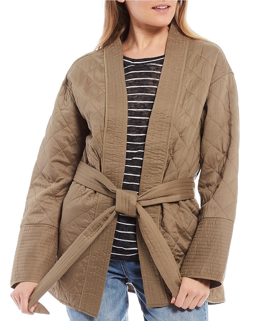 Sundown by Splendid Coordinating Joey Acid Wash Zip Front Hoodie