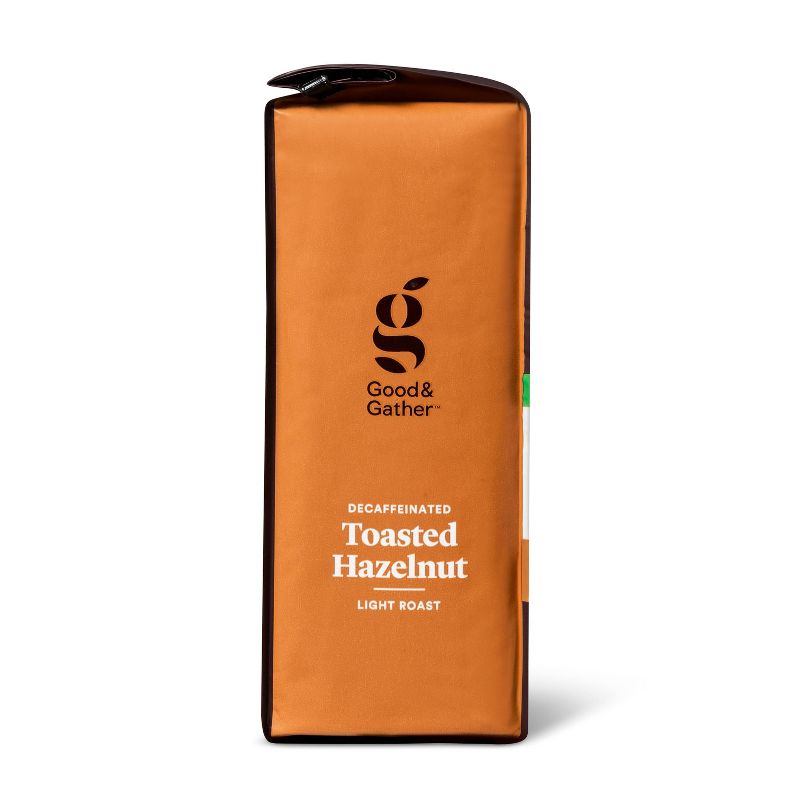 Naturally Flavored Hazelnut Decaf Bagged Light Roast Ground Coffee - 12oz - Good & Gather™
