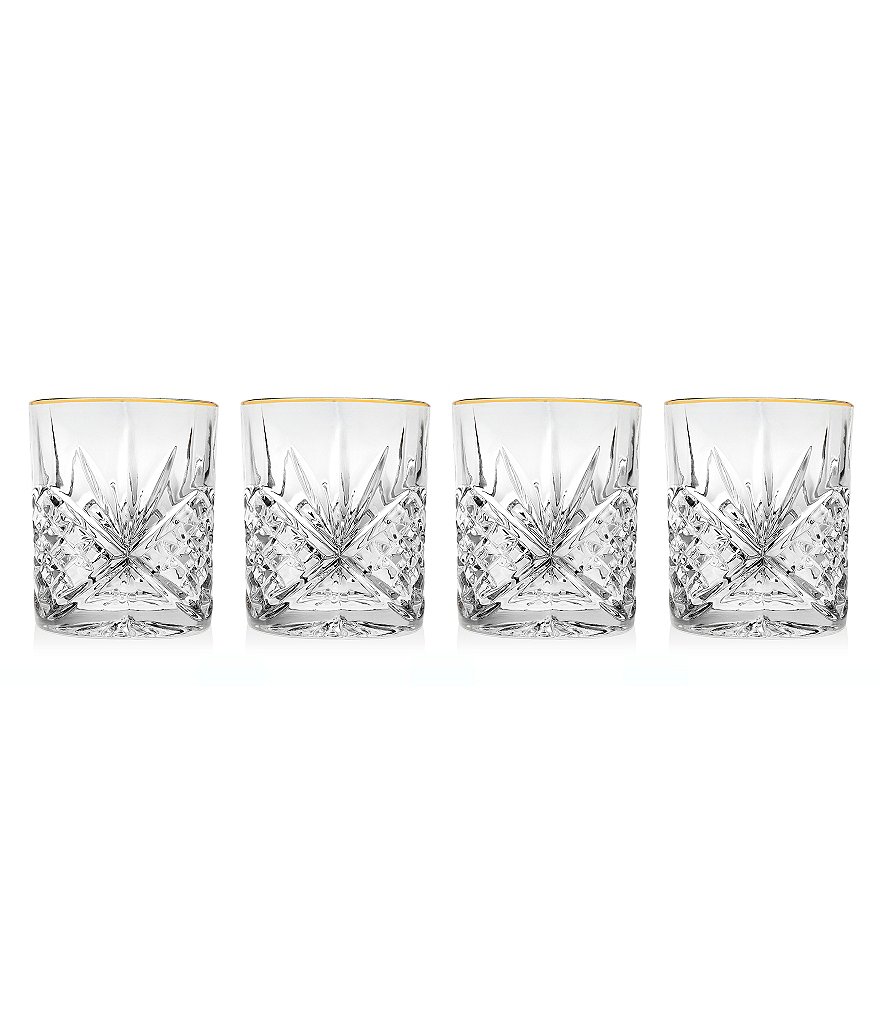 Waterford Lismore 6-Piece Crystal Double Old Fashioned Glass Boxed Set