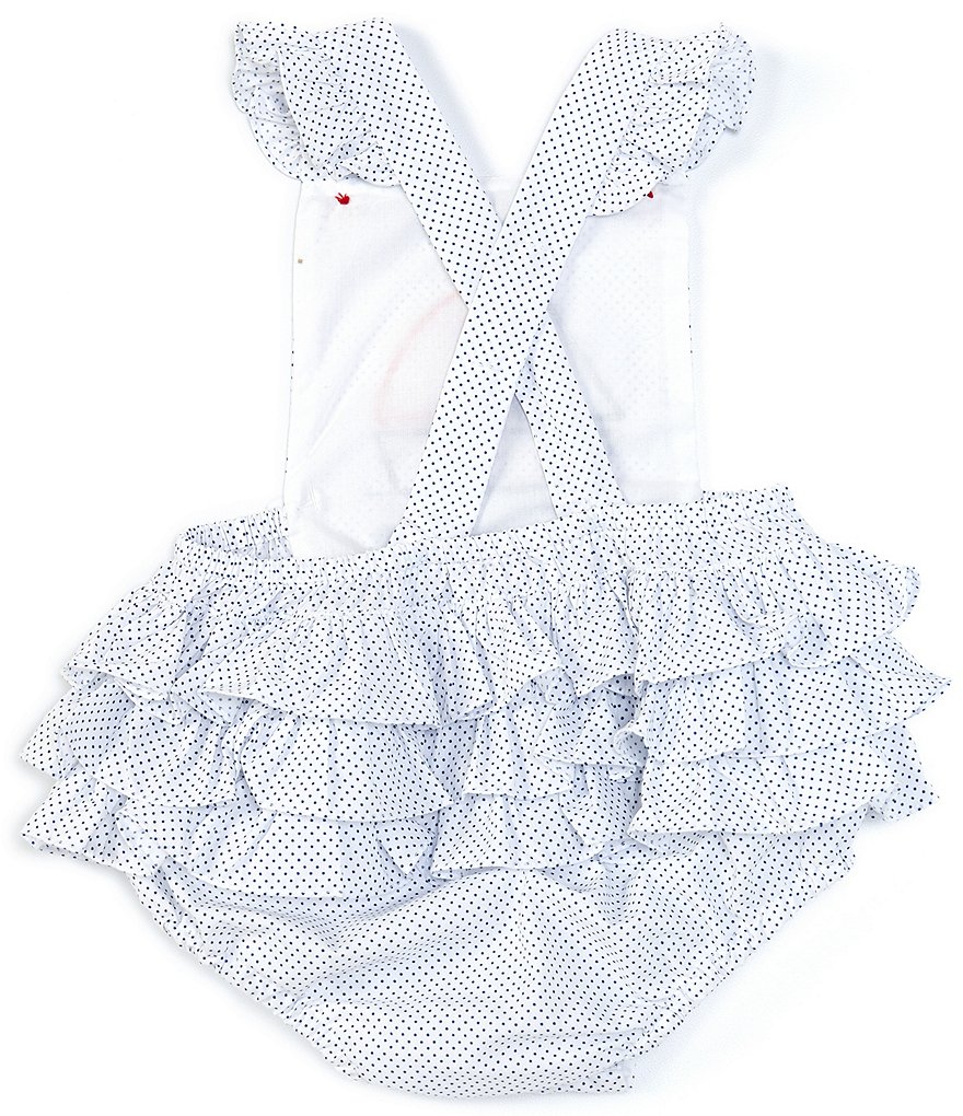 Petit Ami Baby Girls 3-24 Months Sailboat Applique Bubble Romper
