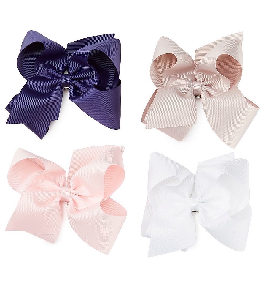Edgehill Collection Little Girls Sparkle Satin Bow Wrap Headband
