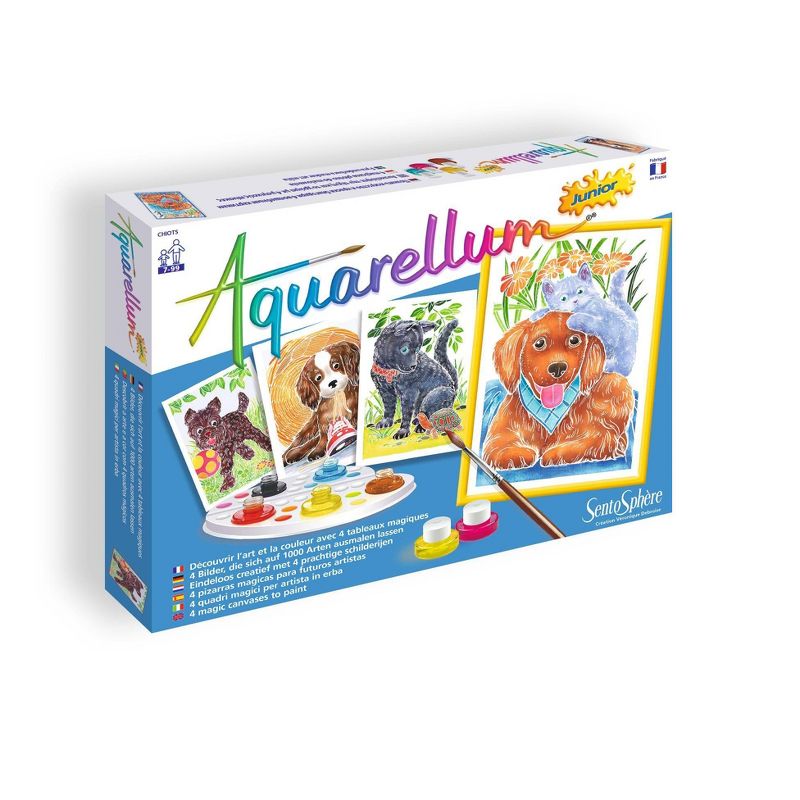 12pc Aquarellum Junior Sweet Dogs Painting Kit - SentoSphere USA