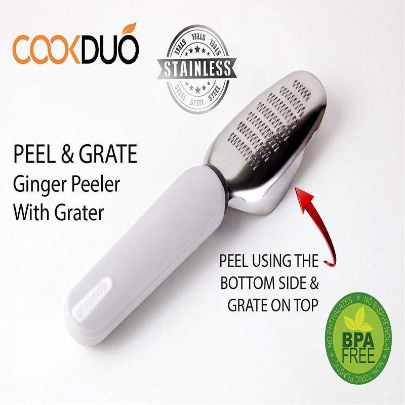 Cookduo Peel & Grate - Ginger Peeler with Grater