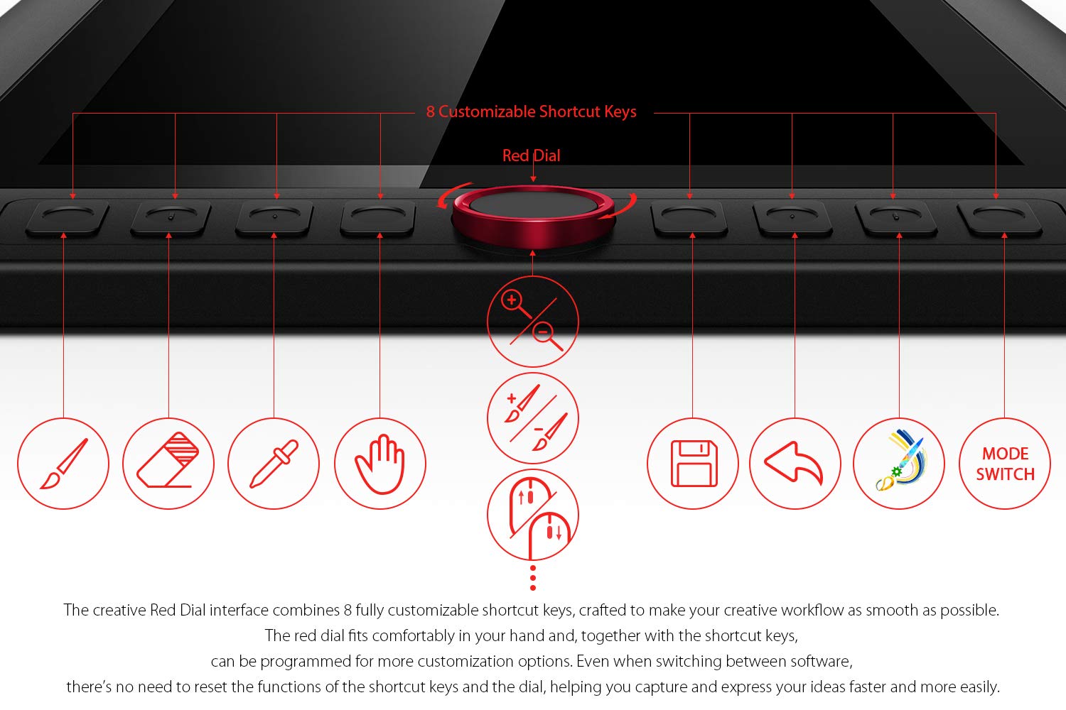 XP-PEN Artist13.3 Pro 13.3 Inch IPS Drawing Monitor Pen Display Full-Laminated Graphics Drawing Monitor with Tilt Function and 8 Shortcut Keys (8192 Levels Pen Pressure, 123% sRGB)