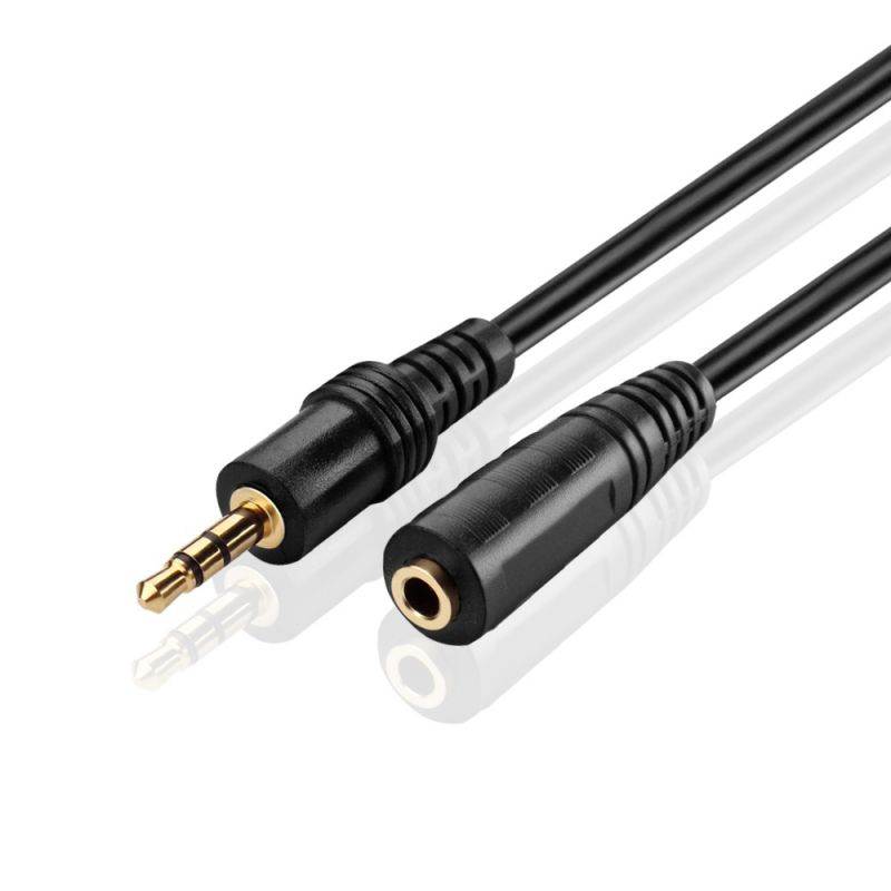 12FT 1/8" 3.5MM Stereo Audio Extension Cable Plug Mini Jack M/F Male Female For iPhone iPad iPod