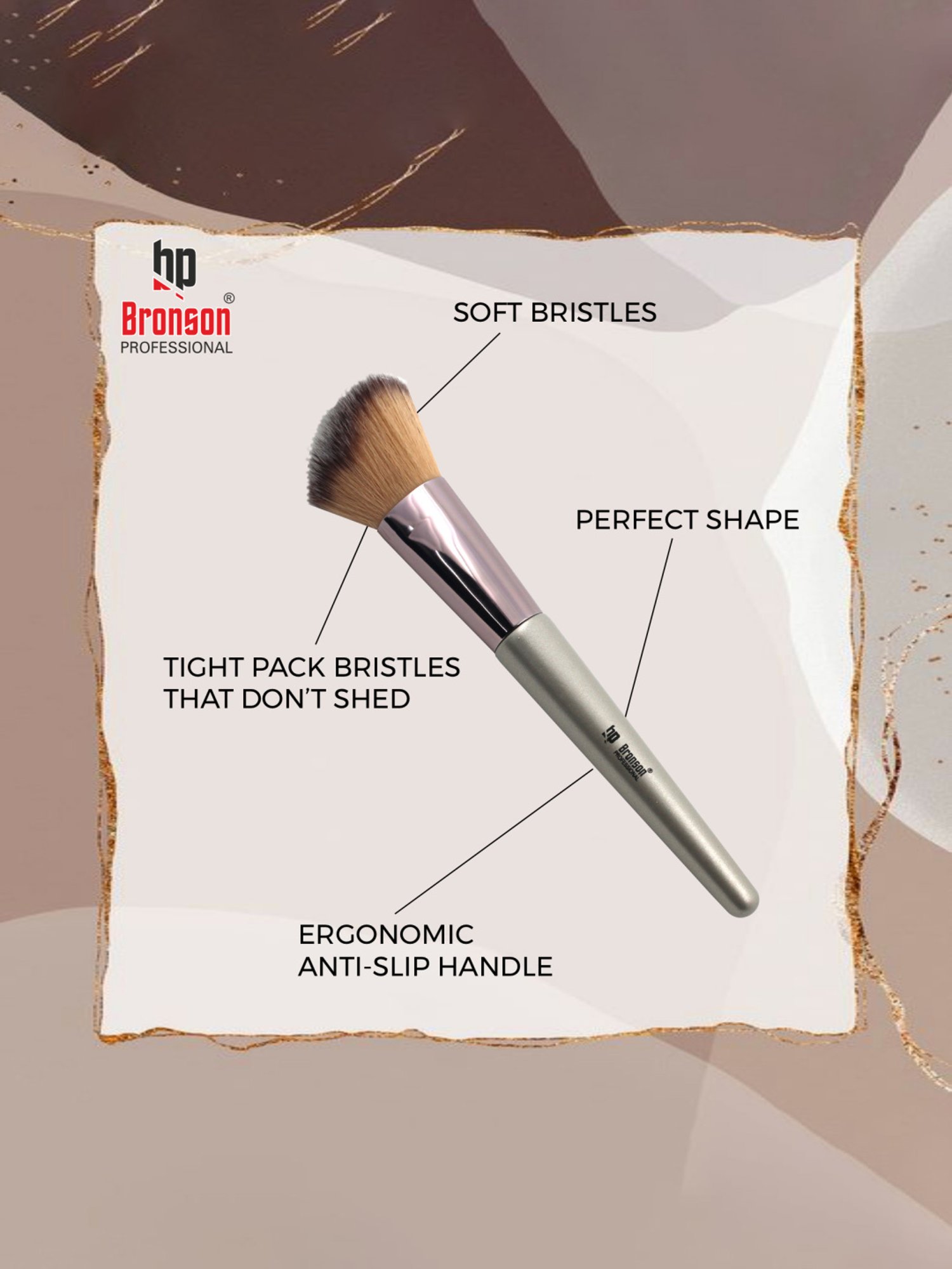 SWISS BEAUTY Highlighting and Lash Brush - Rose Gold