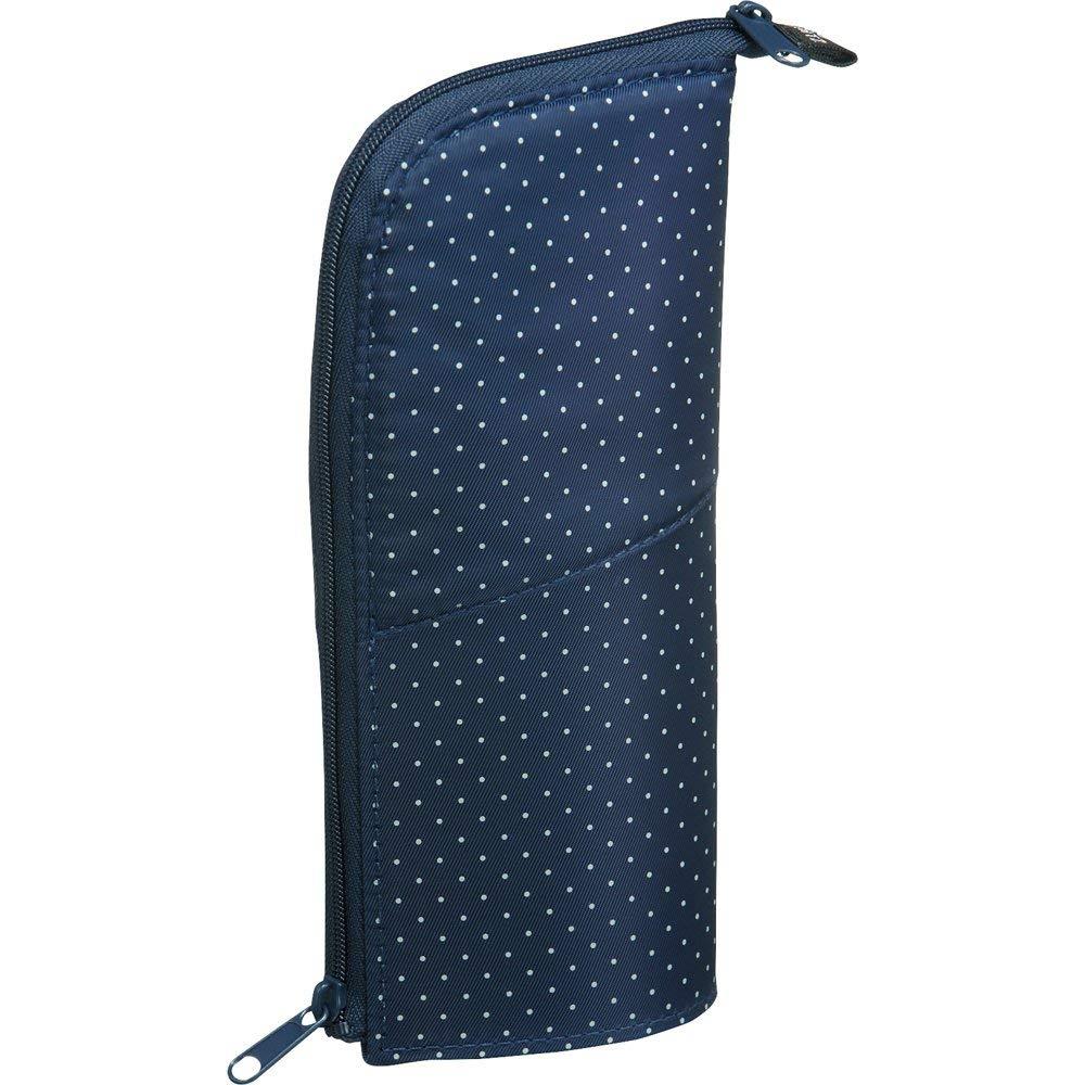 KOKUYO NEO CRITZ Pen Case (Regular, Navy Dot x Navy)