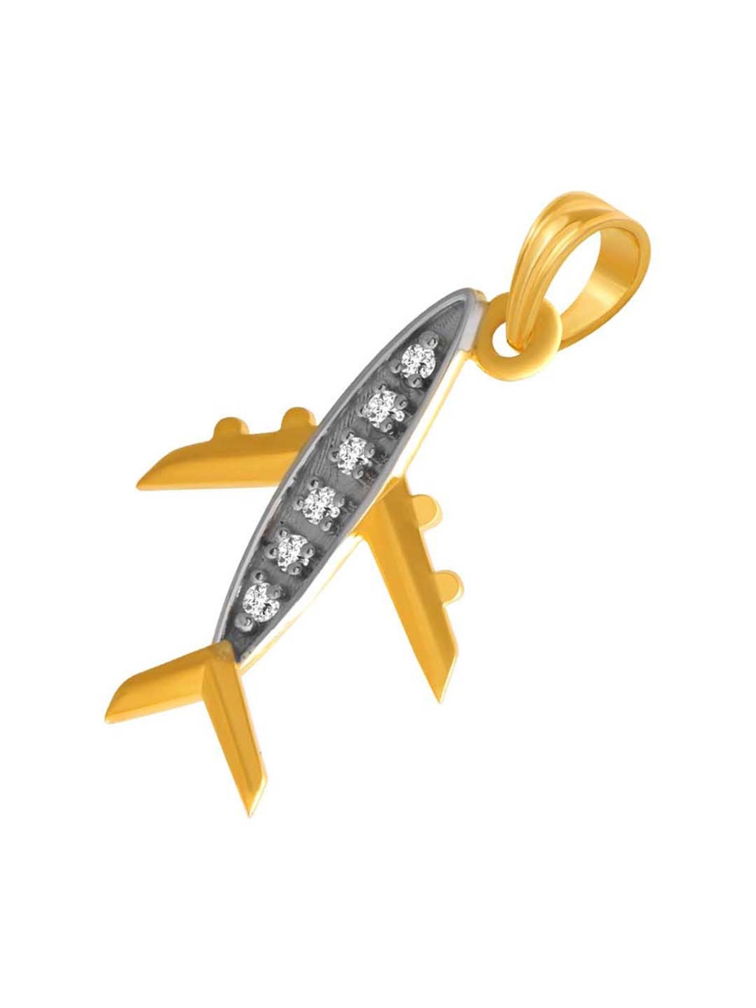 CKC Sacred Rudraksha Gold Pendant: Single Loop Elegance