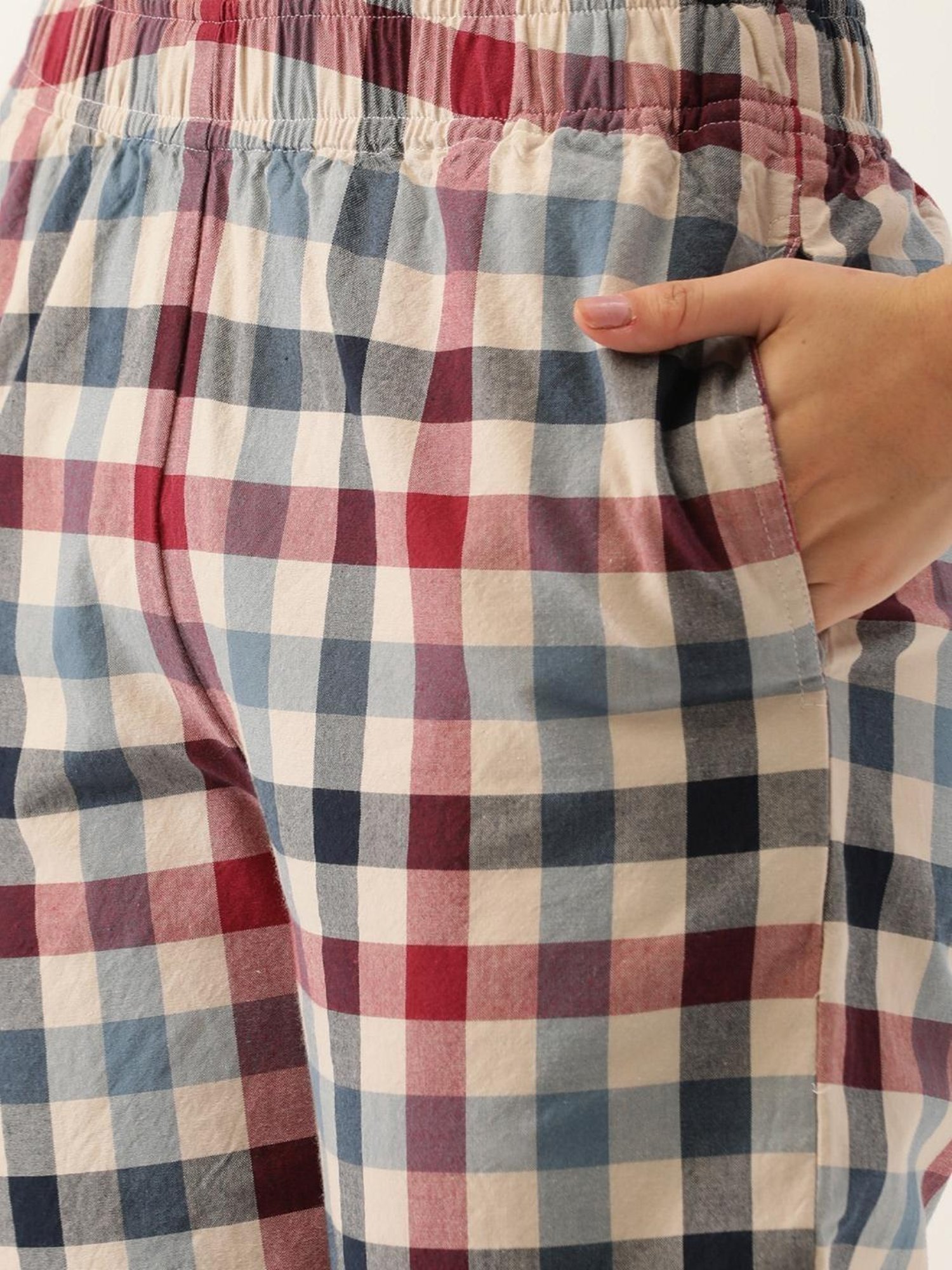 Clt.s Multicolor Checks Pajama Set