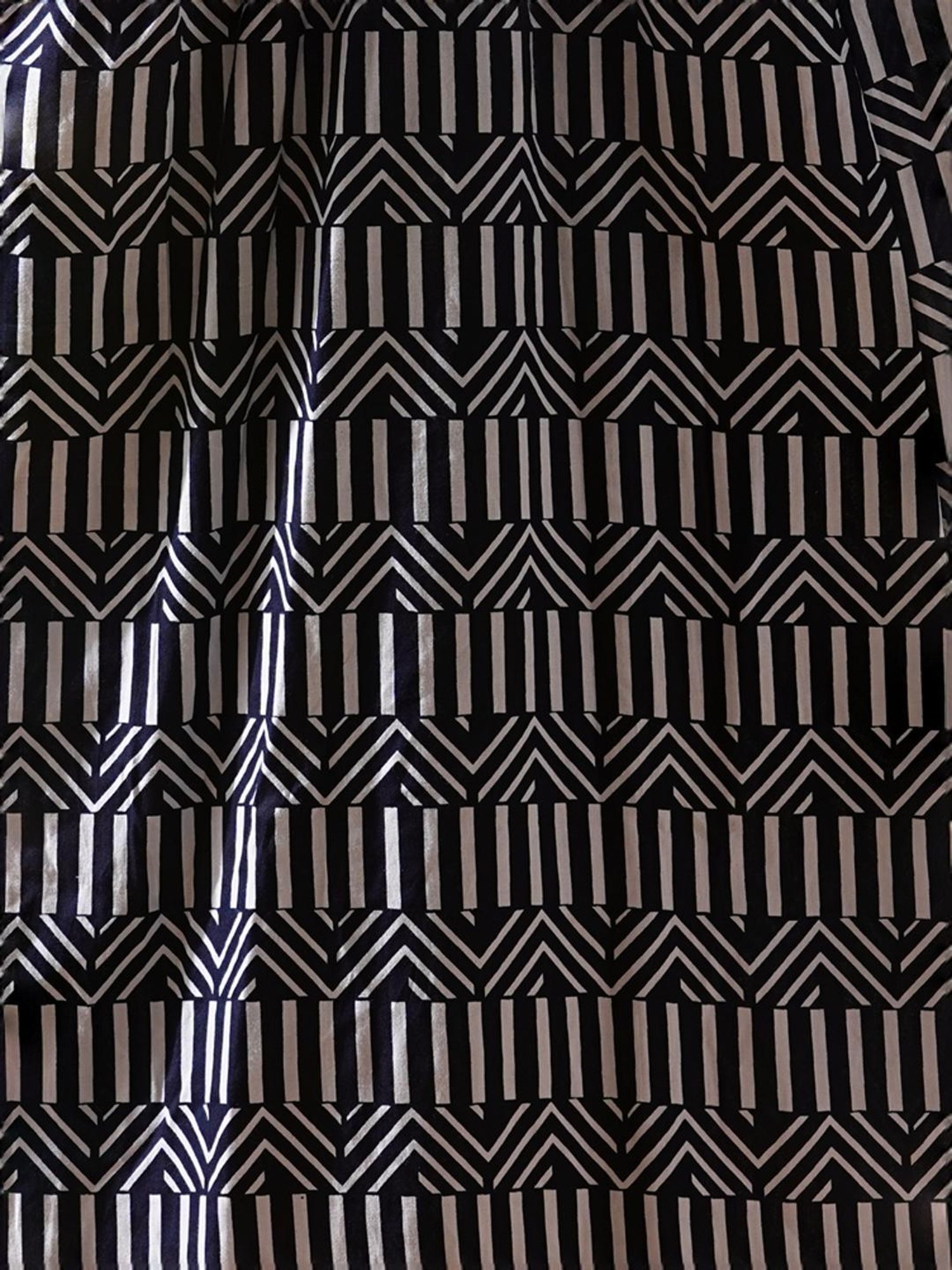 Fashor Navy Printed A-Line Dress