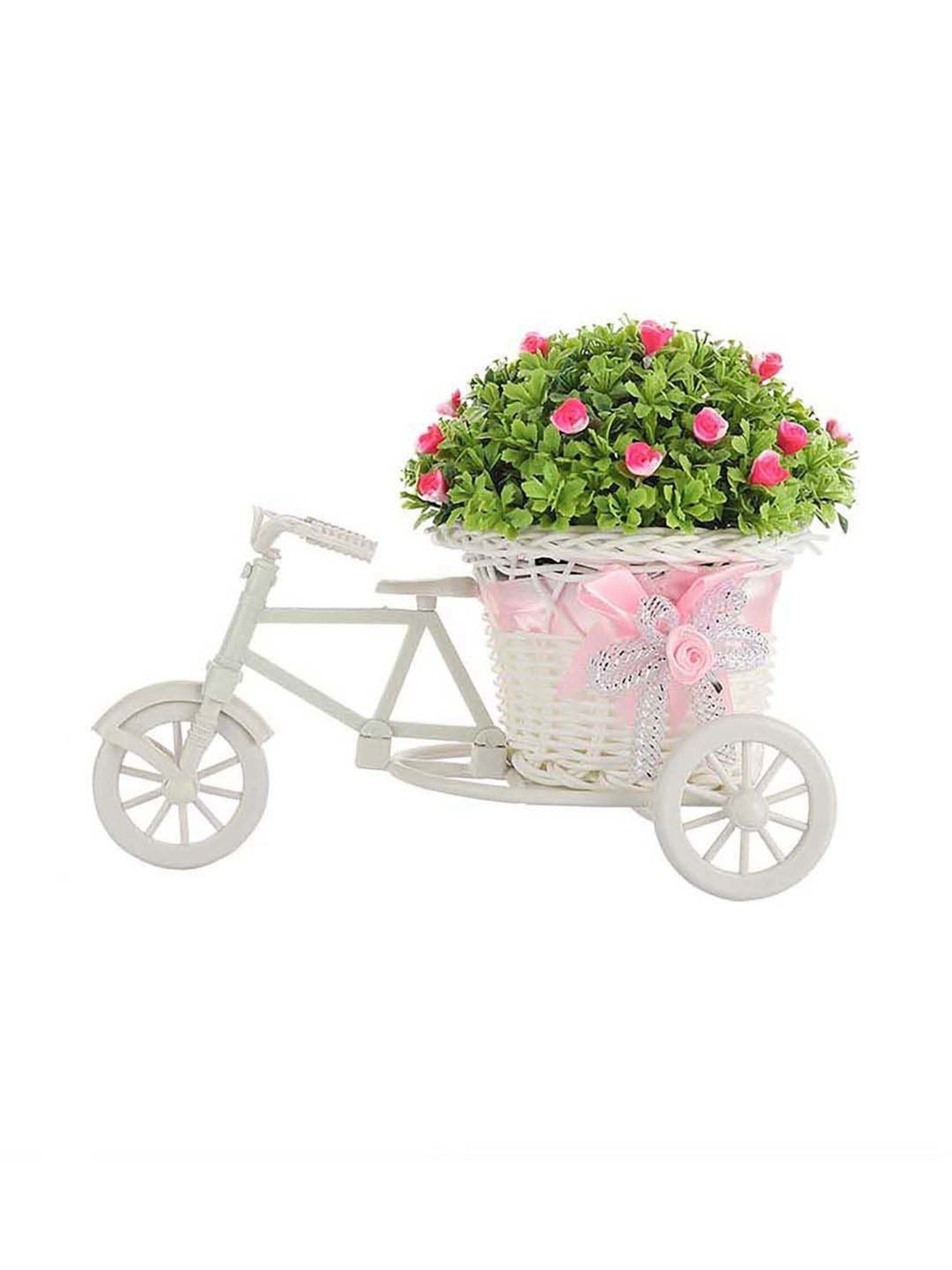 Foliyaj Multicolor Plastic Rickshaw Plant With Small Flowers