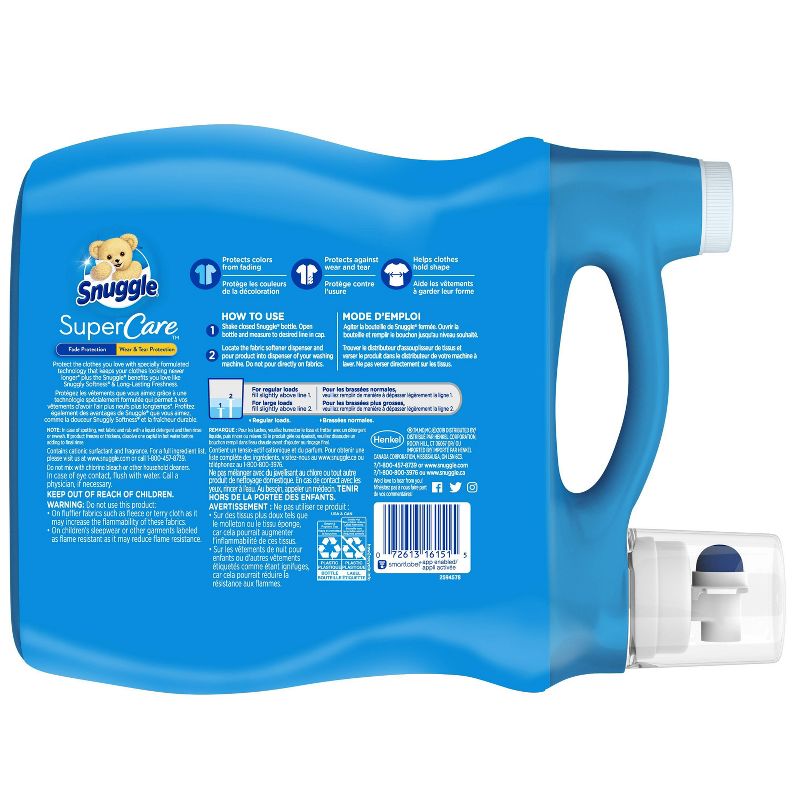 Snuggle Supercare Lilies & Linen Liquid Fabric Softener - 95 fl oz