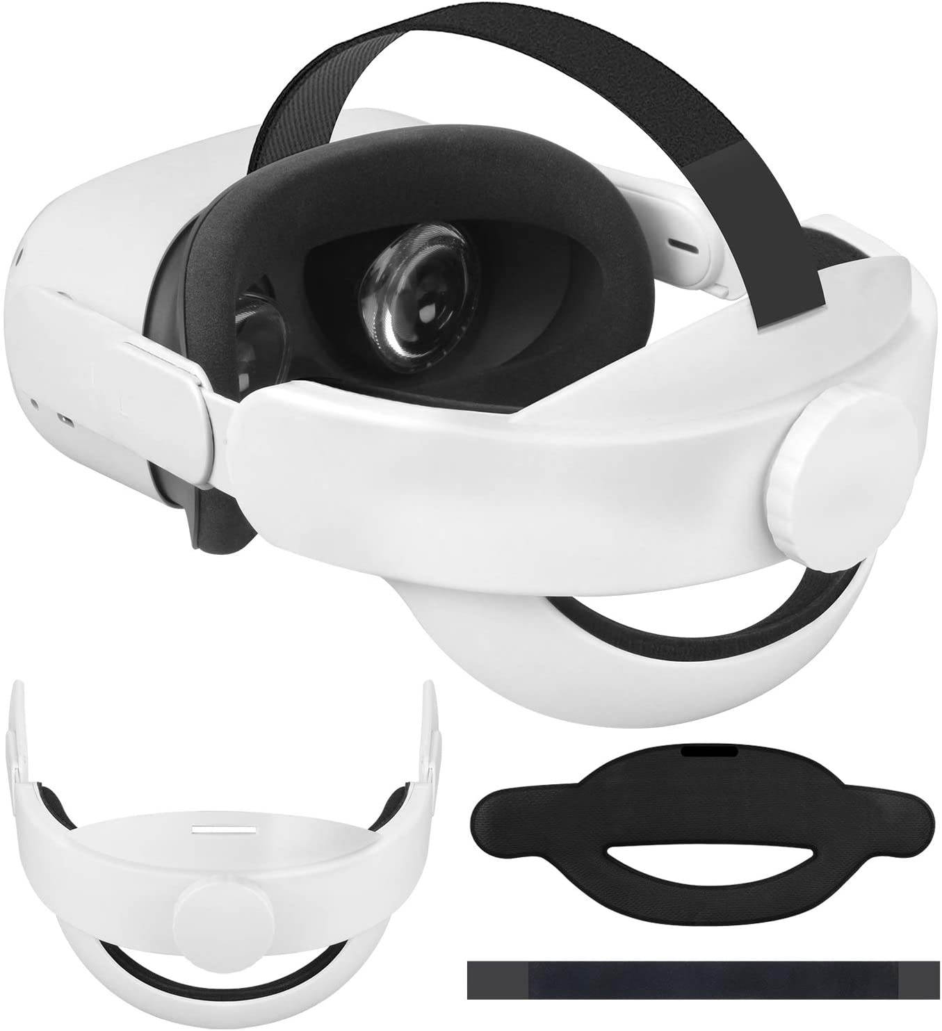 Adjustable Head Strap for Oculus Quest 2, Reduce Head Pressure Comfortable Touch, Replacement for Oculus Quest 2 Elite Strap,Oculus Quest 2 Accessories