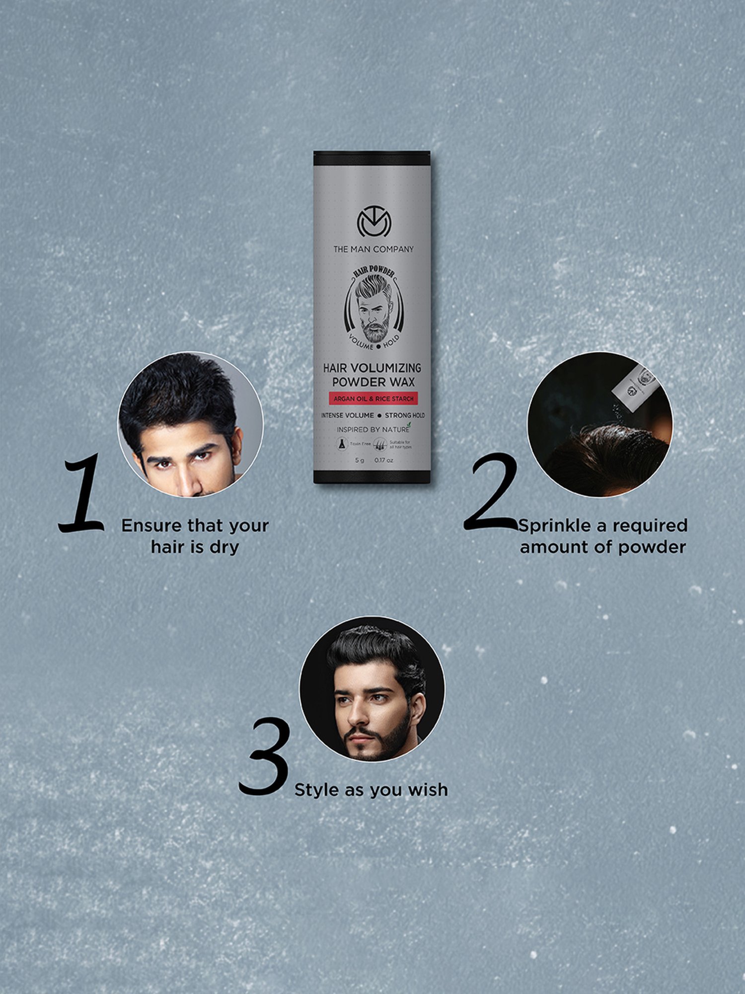 The Man Company Hair Volumizing Powder Wax - 5 gm