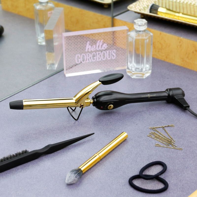 Gold ‘N Hot 24K Gold Professional Spring Curling Iron - 0.75"