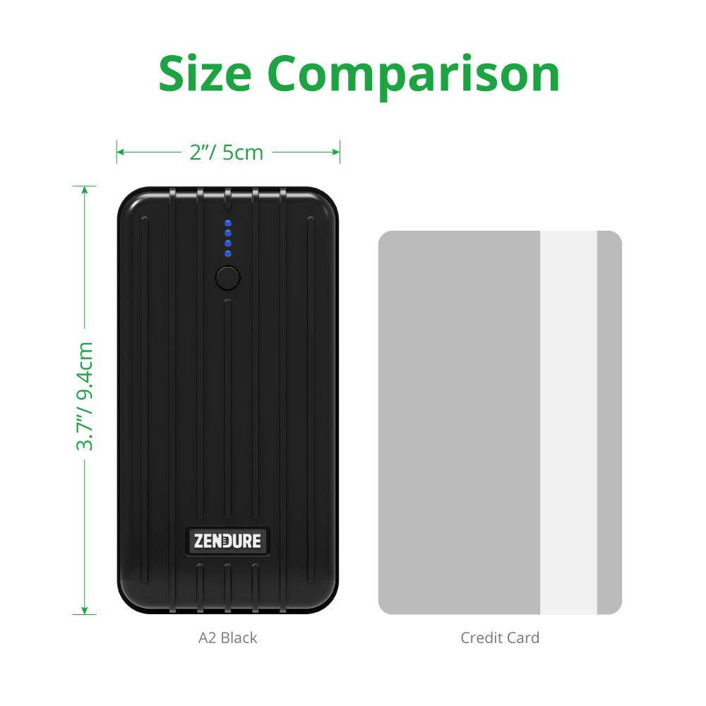 Zendure A2 Portable Charger 6700mAh &ndash; Ultra-durable External Battery Power for iPhone, Android and More, PC Advisor Winner 2014-2017, Lightweight and Compact&ndash; Silver