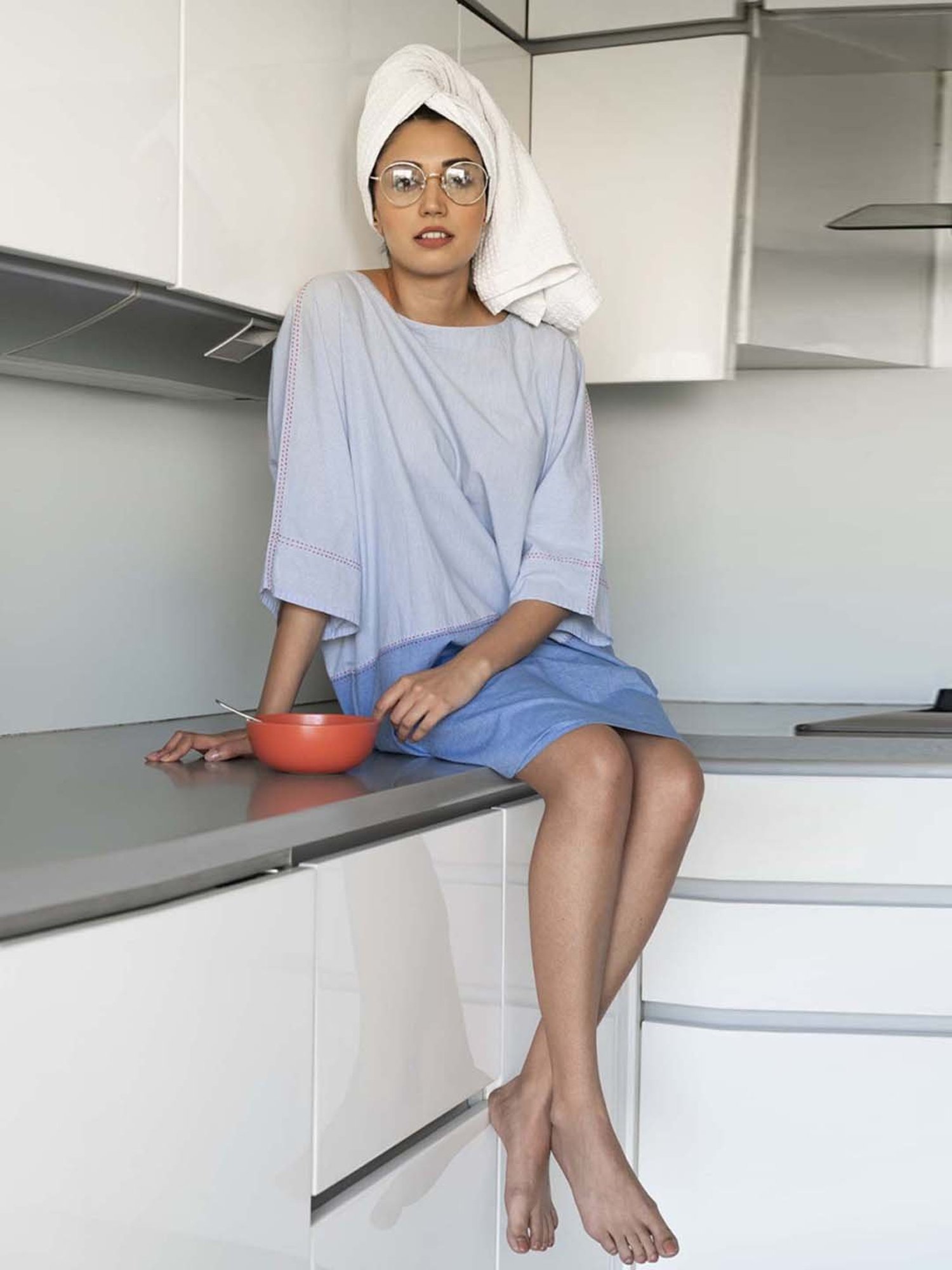 The Calm Collective Della Blue Indy Dress