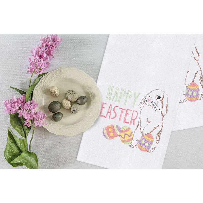 C&F Home Floral Garden Flour Sack Embroidered Cotton Kitchen Towel