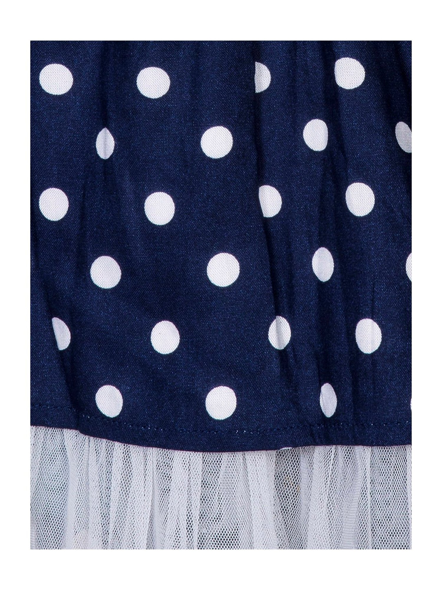 Budding Bees Kids Navy Printed Skirt