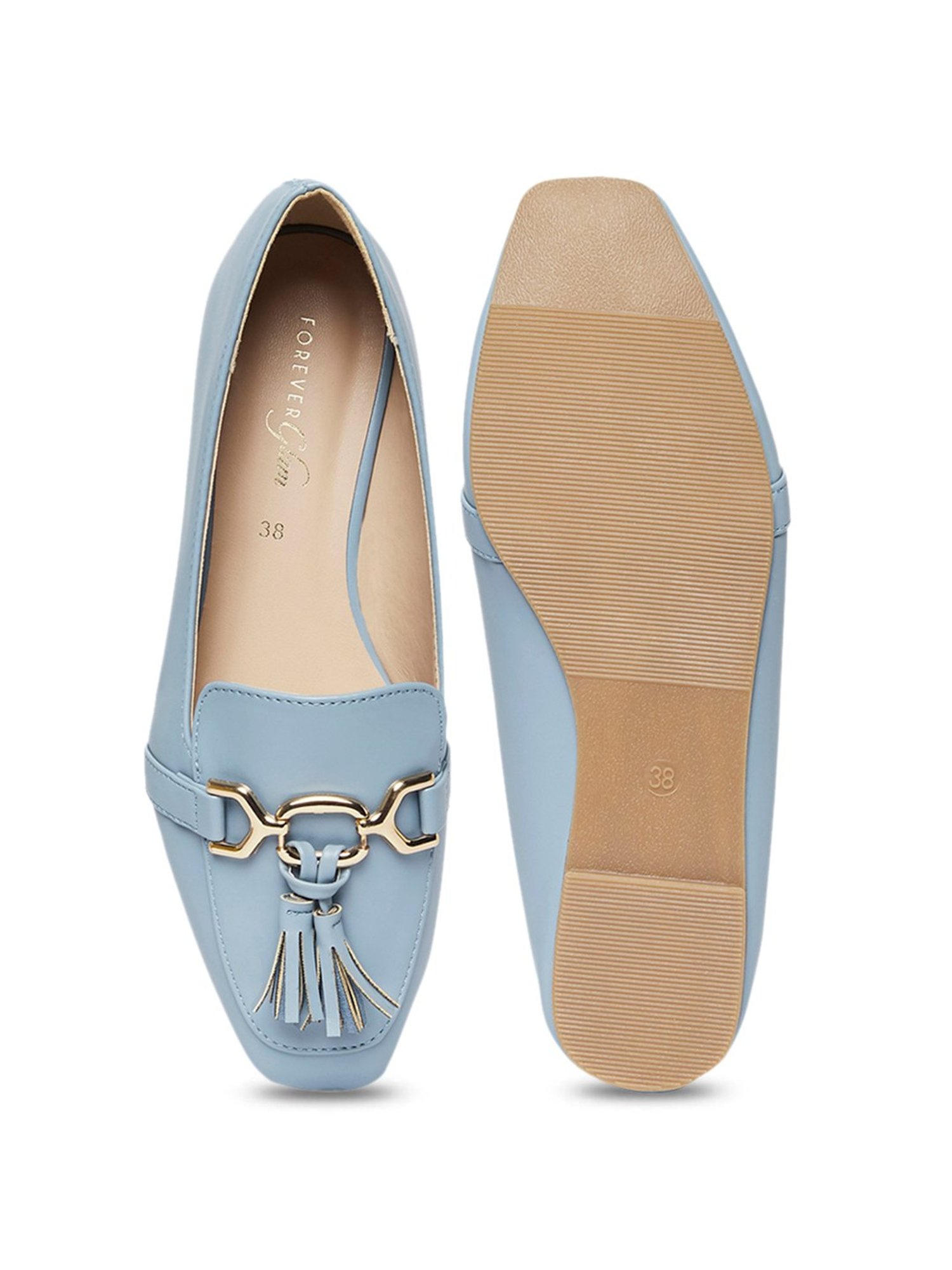 Forever Glam by Pantaloons Women's Blue Casual Mocassins