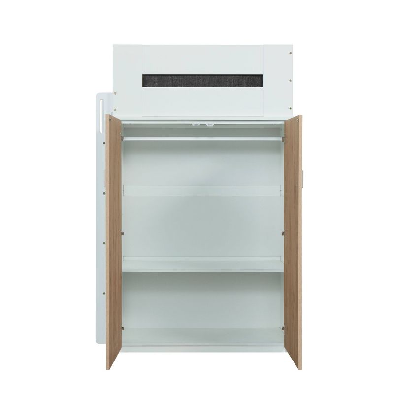 Nerice Loft Bed White/Oak - Acme Furniture