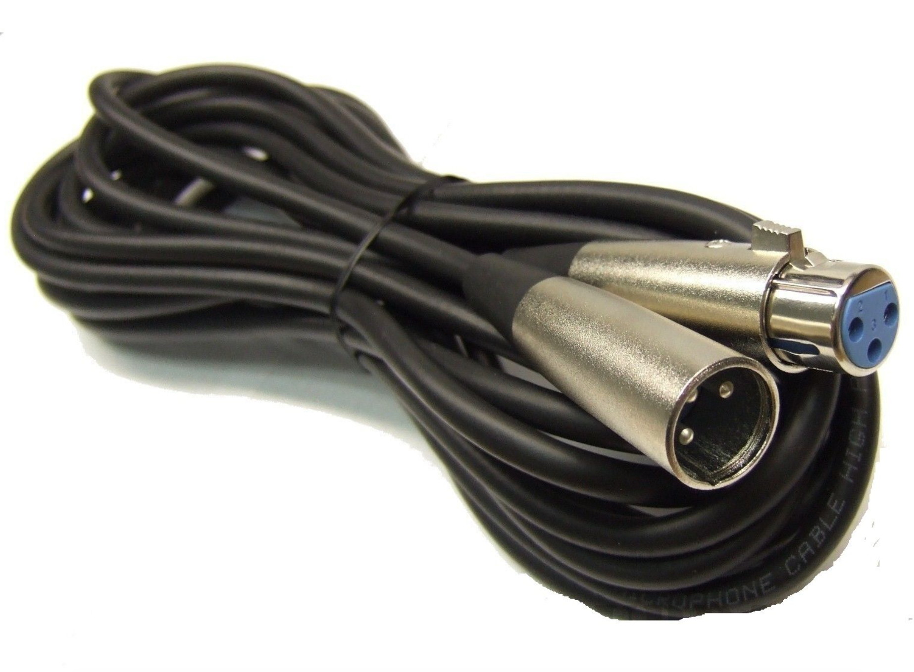 25FT XLR 3Pin Male Female Balanced Mic Microphone Audio Cord Shielded Cable
