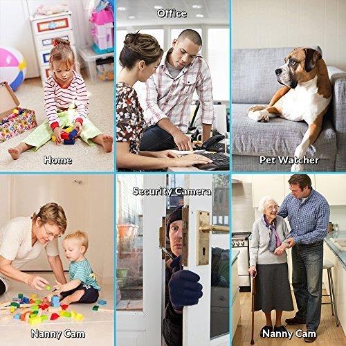 Vimtag VT-361 Super HD WiFi Video Monitoring Surveillance Security Camera, Plug/Play, Pan/Tilt with Two-Way Audio & Night Vision