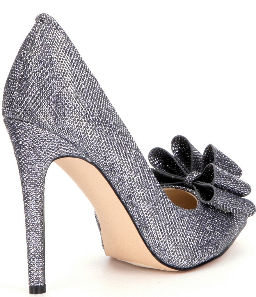 Trotters Kari Pearlized Leather Block-Heel Pumps