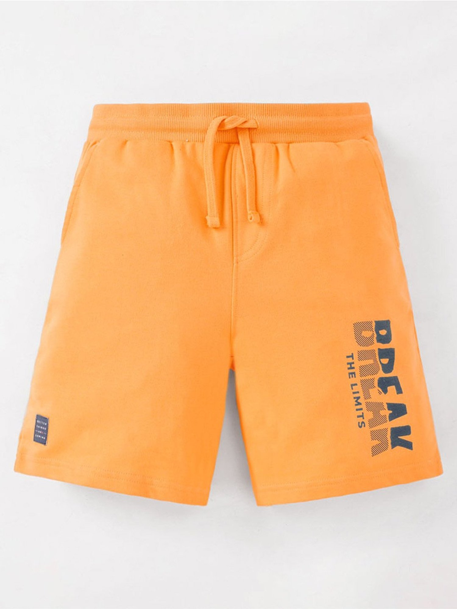 Edheads Kids Yellow Cotton Printed Shorts