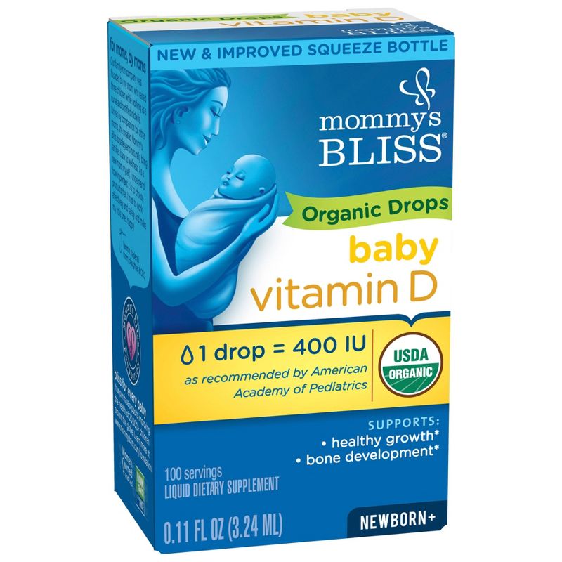 Mommy's Bliss Baby Organic Vitamin D Drops - 0.11oz (100 Servings)