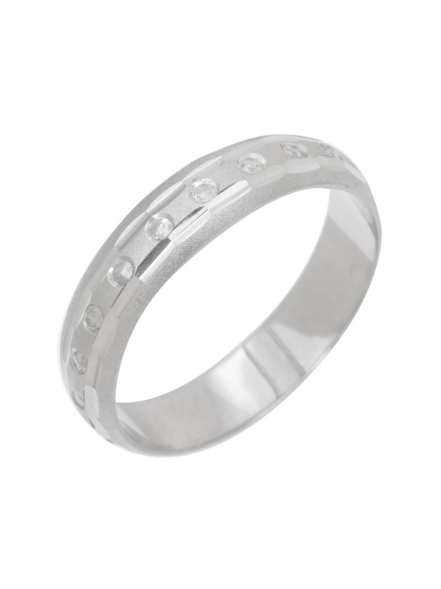 Joyalukkas Polished Extravagant Men's Platinum Ring