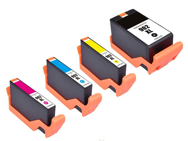 Compatible New York Toner 4 Pack 902XL ( T6M02AN T6M06AN T6M10AN T6M14AN ) High Yield Ink Cartridge - Black Cyan Magenta Yellow