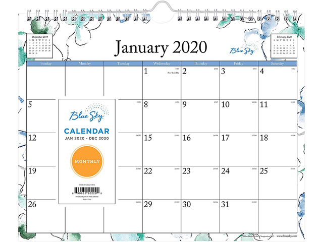 Lindley Wirebound Wall Calendar, 11 x 8.75, 2021 101593