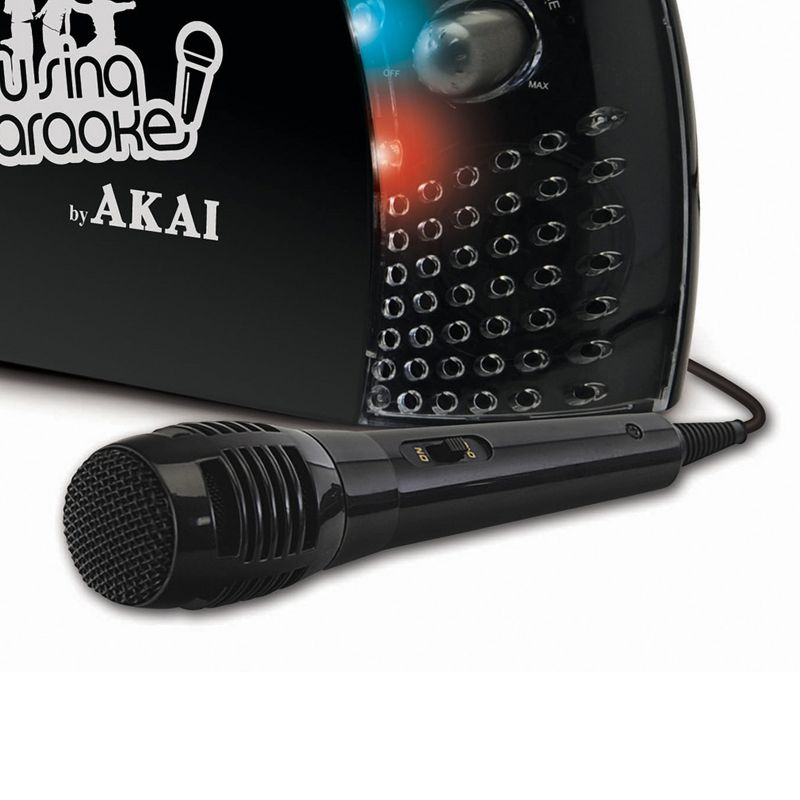 Akai Portable CD+G Karaoke System with Light Effects