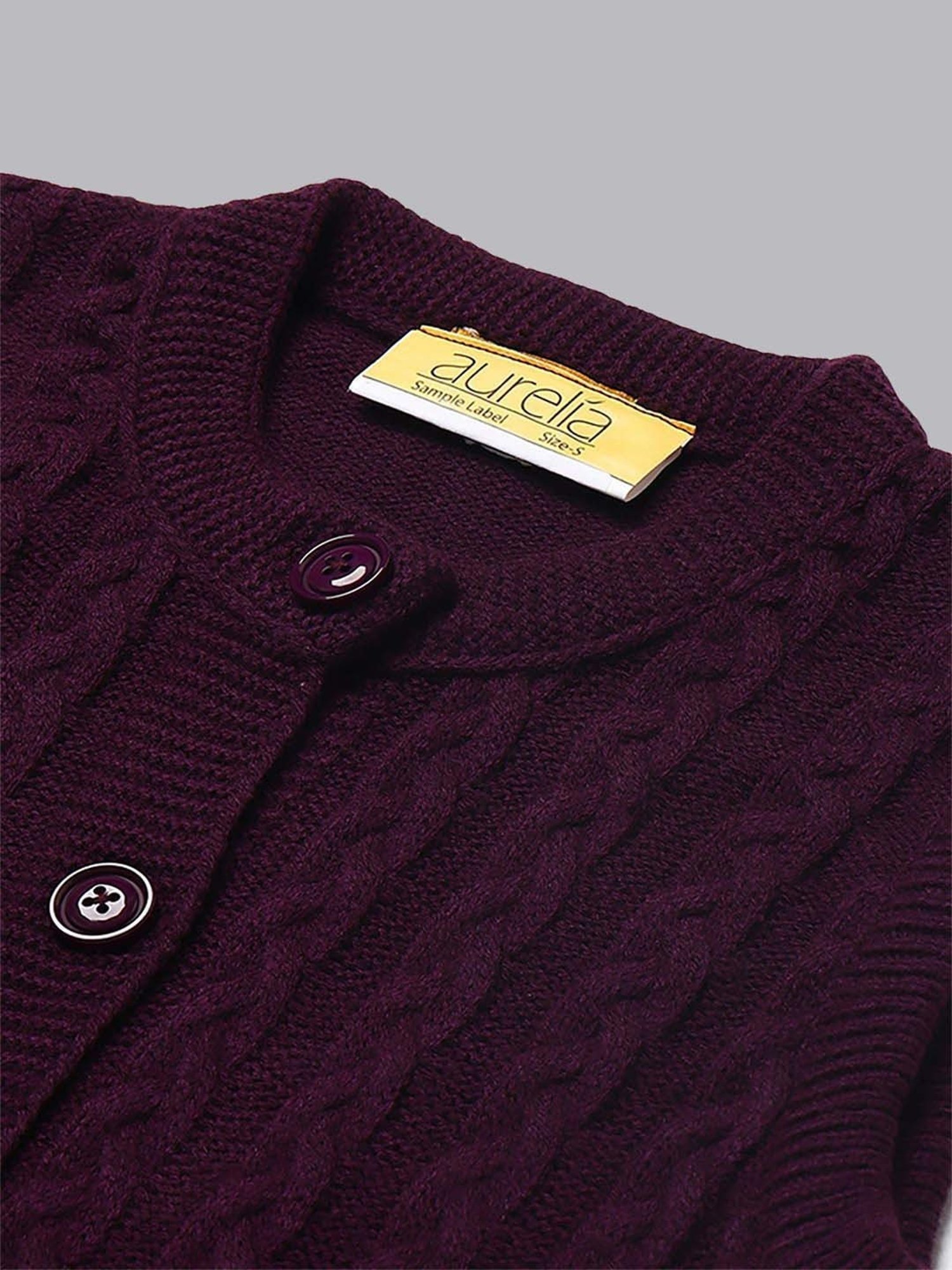 Aurelia Purple Regular Fit Sweater