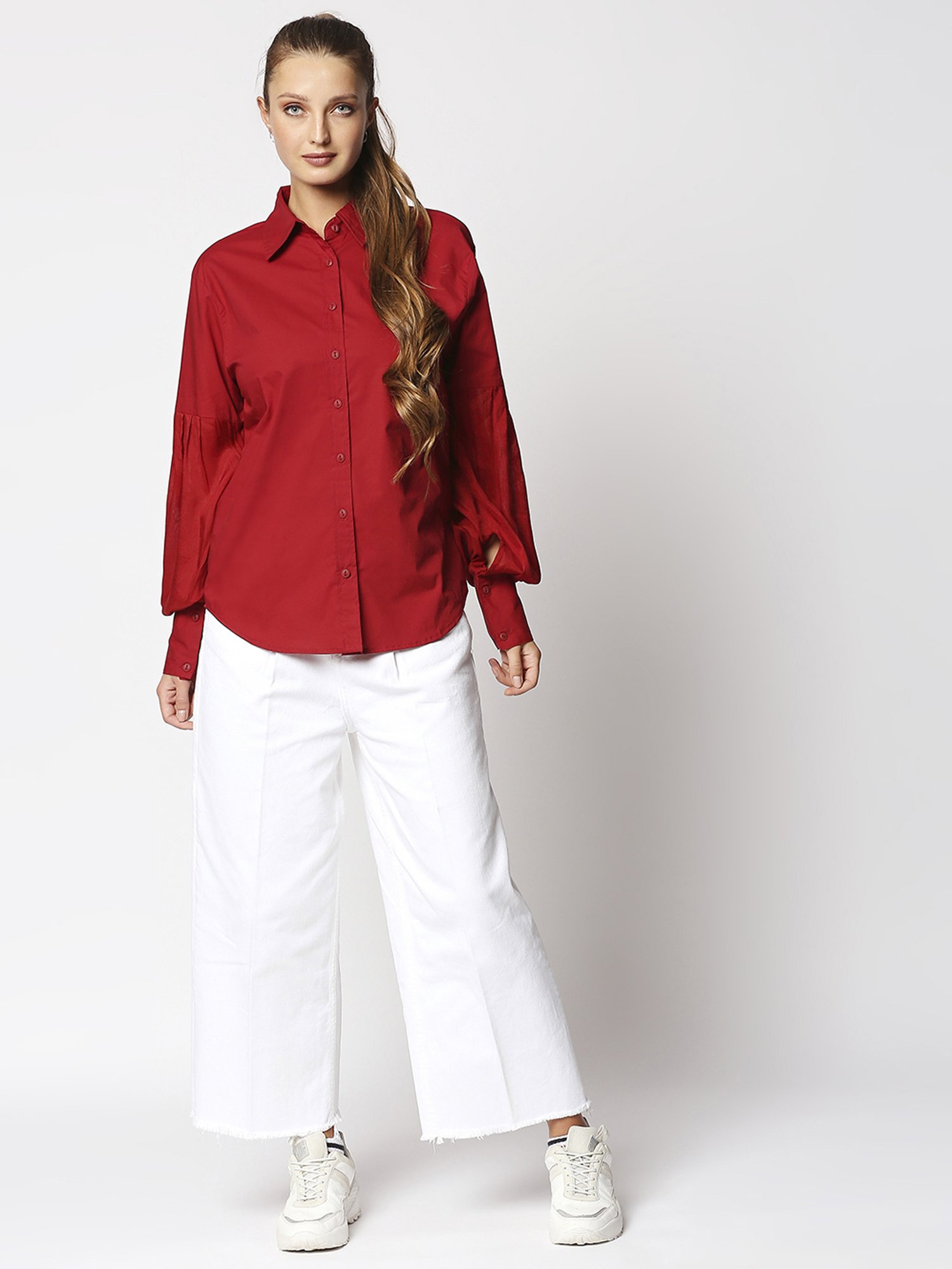 Remanika Red Pure Cotton Shirt