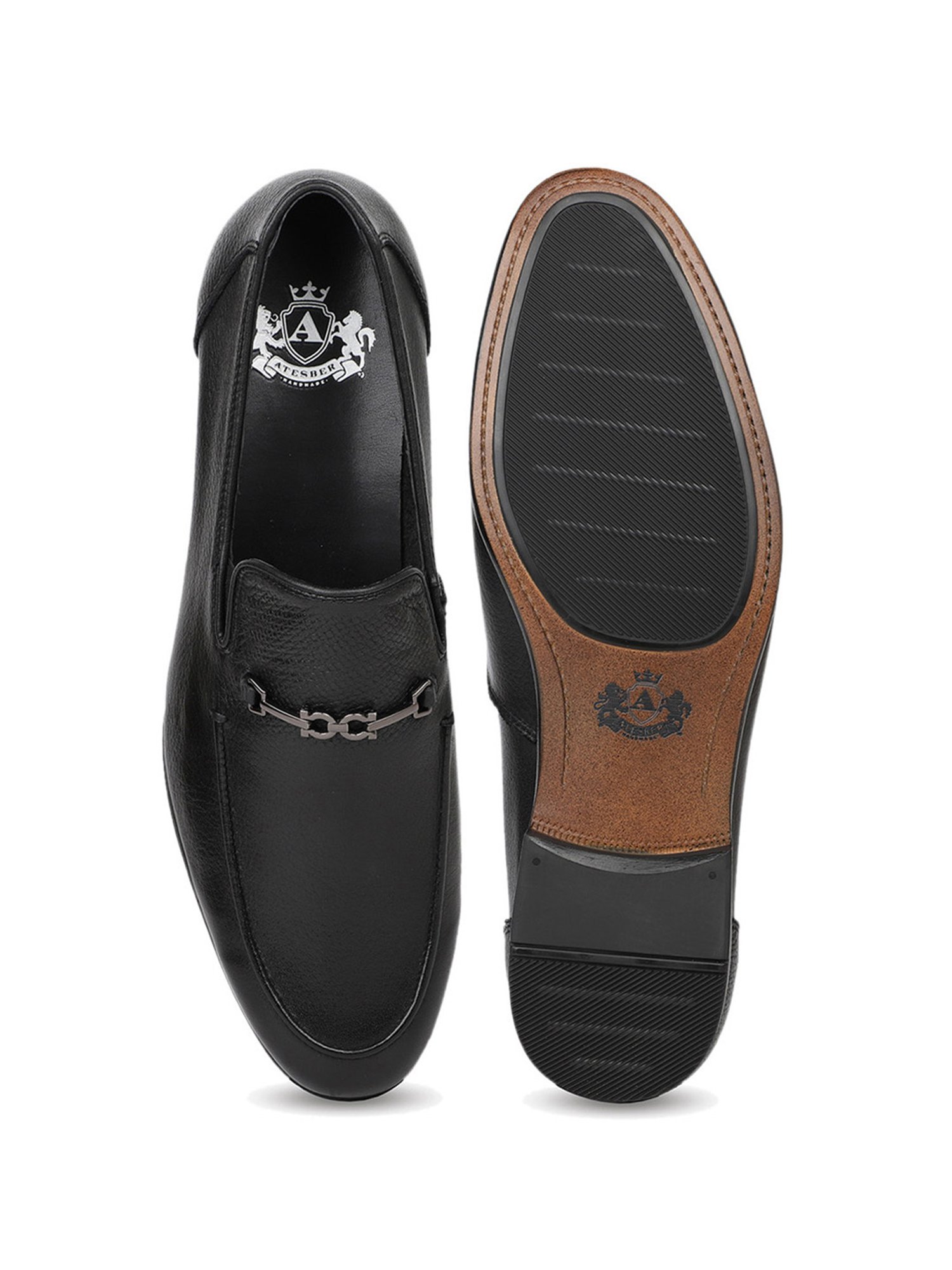 Atesber by Inc.5 Men's Black Formal Loafers