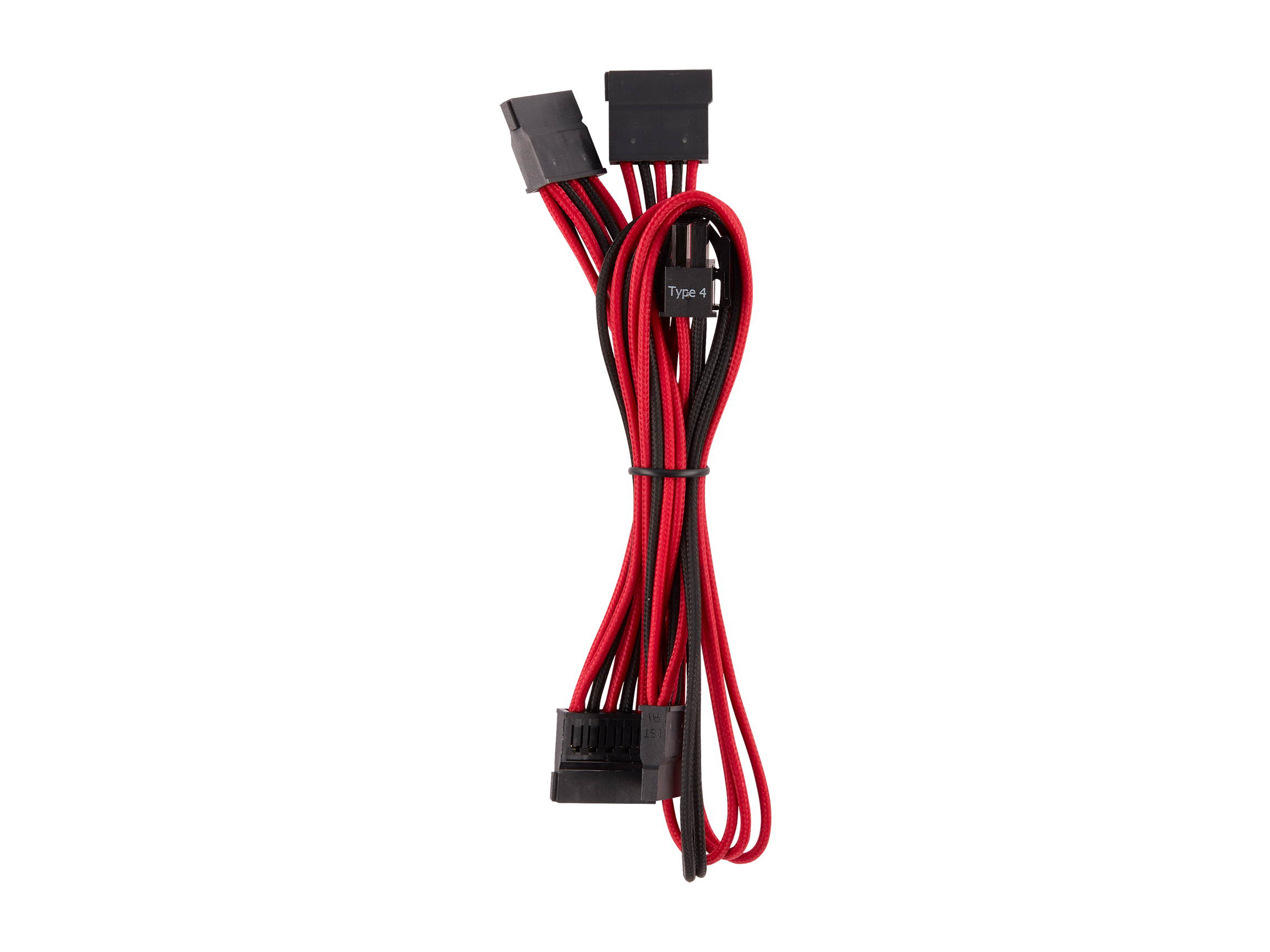 Micro Connectors 30cm Addressable RGB (ARGB) 1 to 4 Splitter Cable with/5 Male Pins (F04-04ARGB-30)
