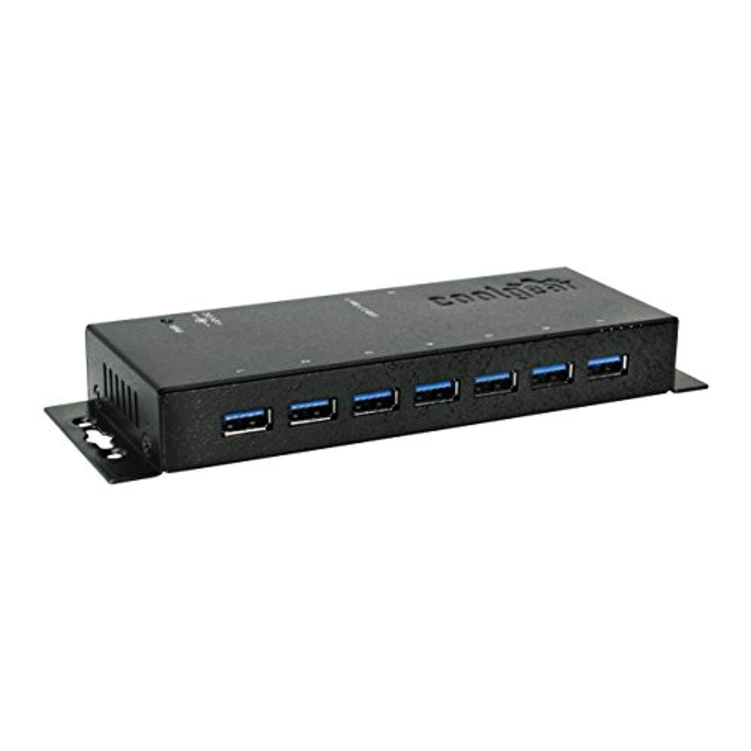 Coolgear 7-Port USB 3.0 Hub w/ Surge Protection  36W AC Adapter