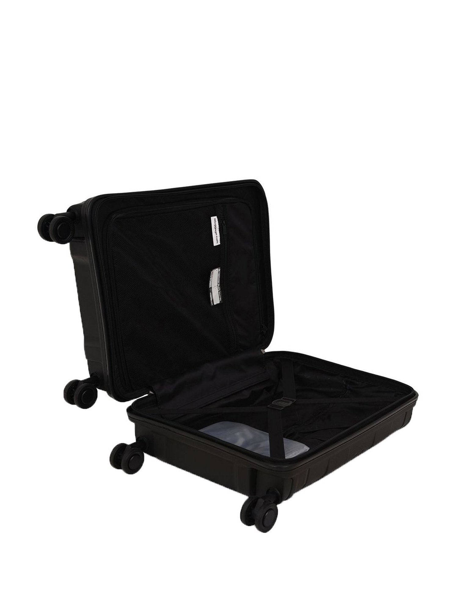 it luggage Momentous Black Cabin -20 inches with Laptop Section Hardsided Trolley Bag with TSA Lock