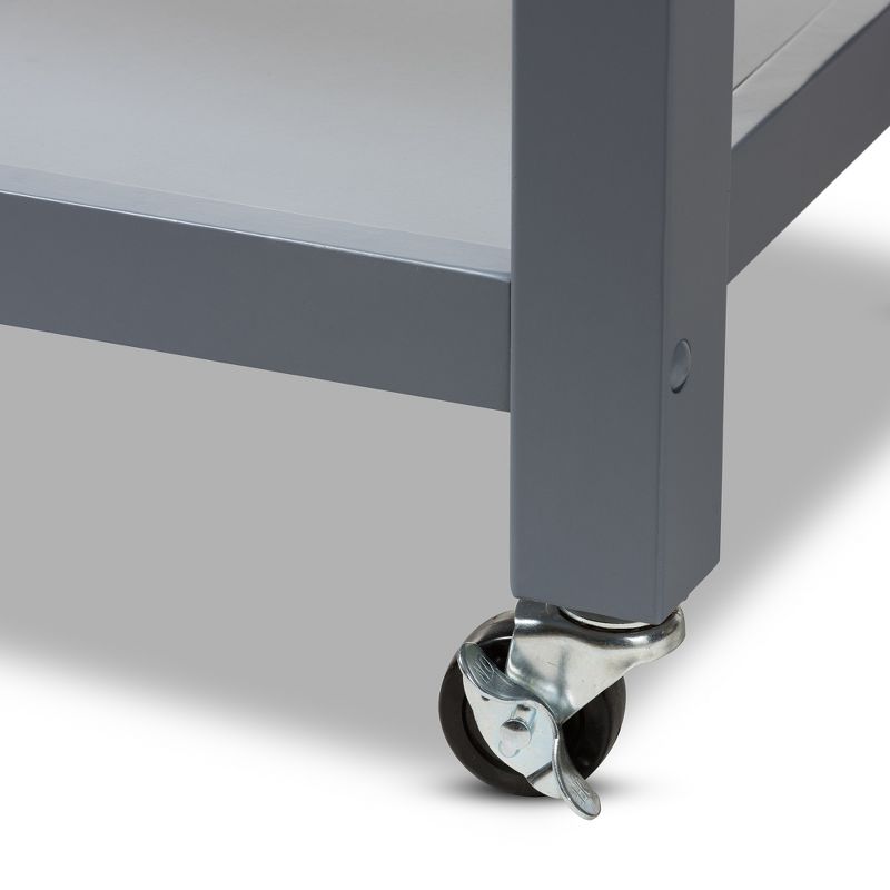 Origami Wood Top Steel Kitchen Organizer 3 Mesh Basket Sliding Drawer (2 Pack)