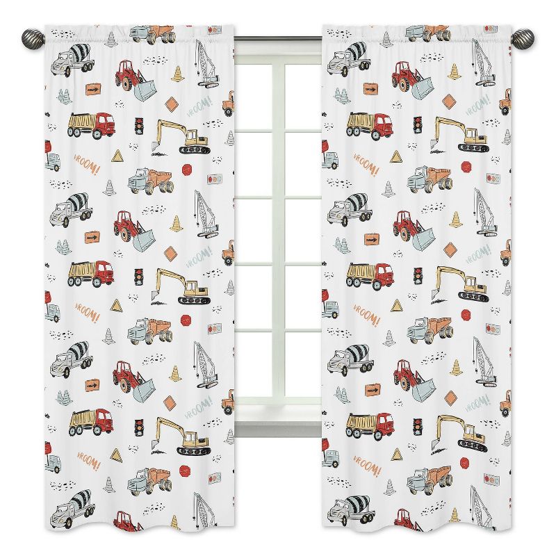 2pk Construction Truck Window Panel - Sweet Jojo Designs