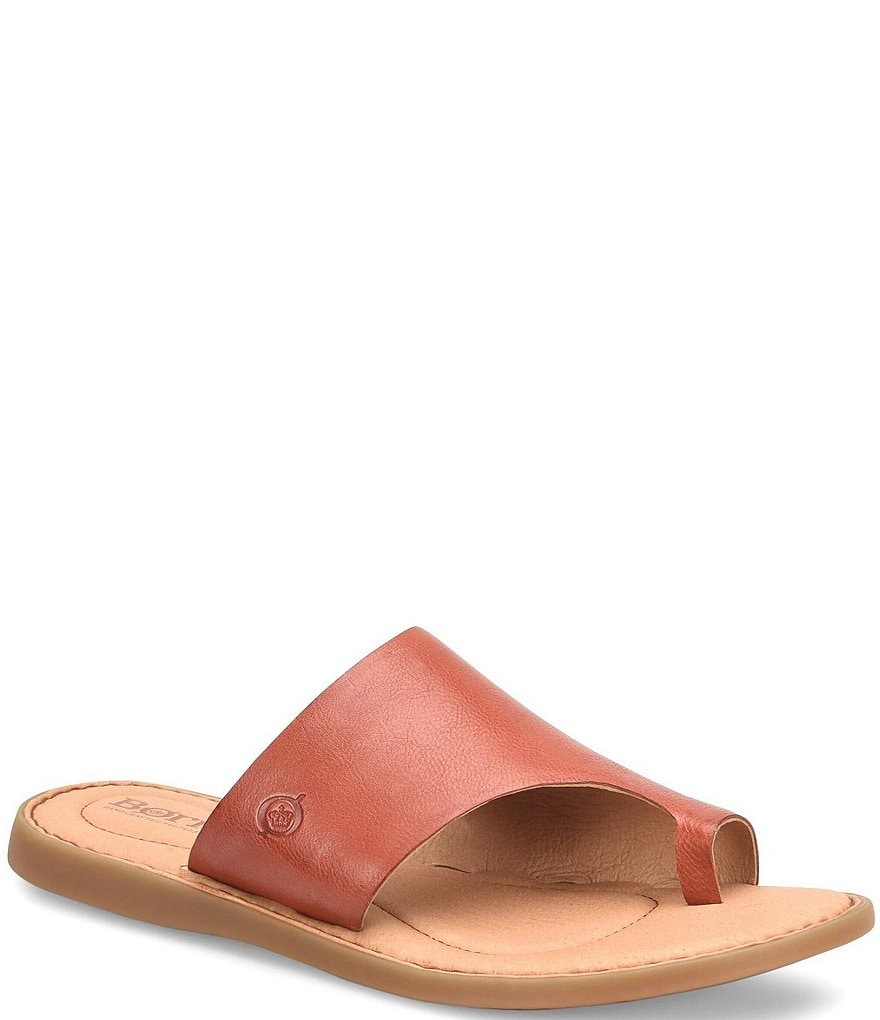 Born Inti Leather Toe Ring Sandals