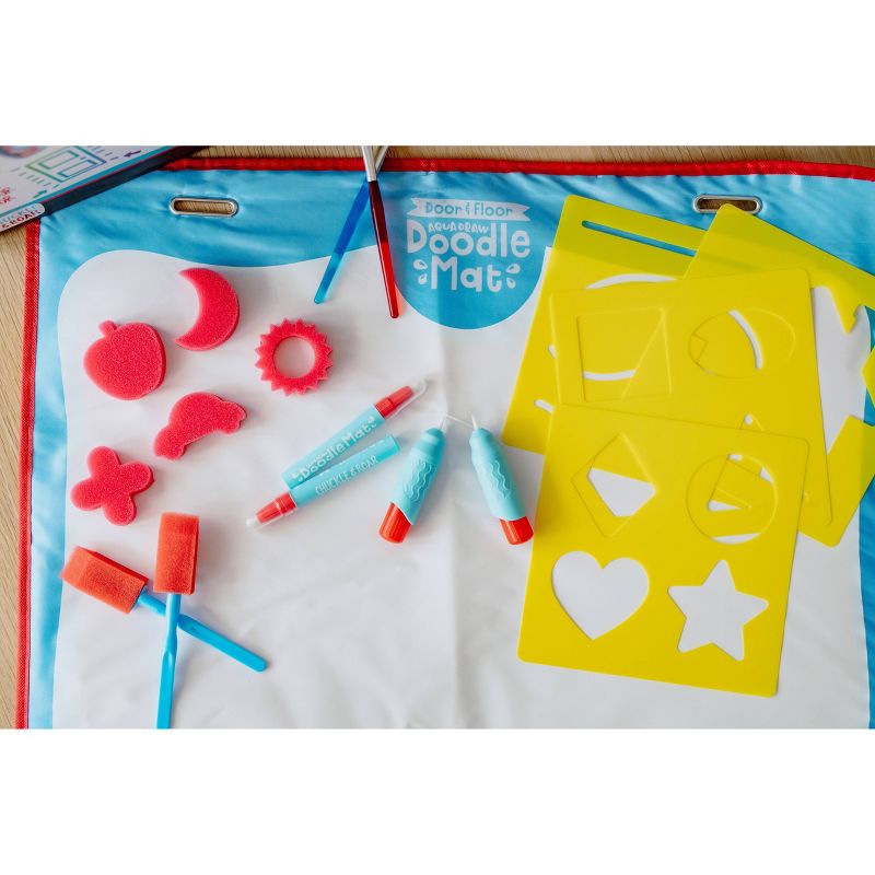 Giant Aqua Draw Door & Floor Doodle Mat with 22 Mess-Free Tools – Chuckle & Roar
