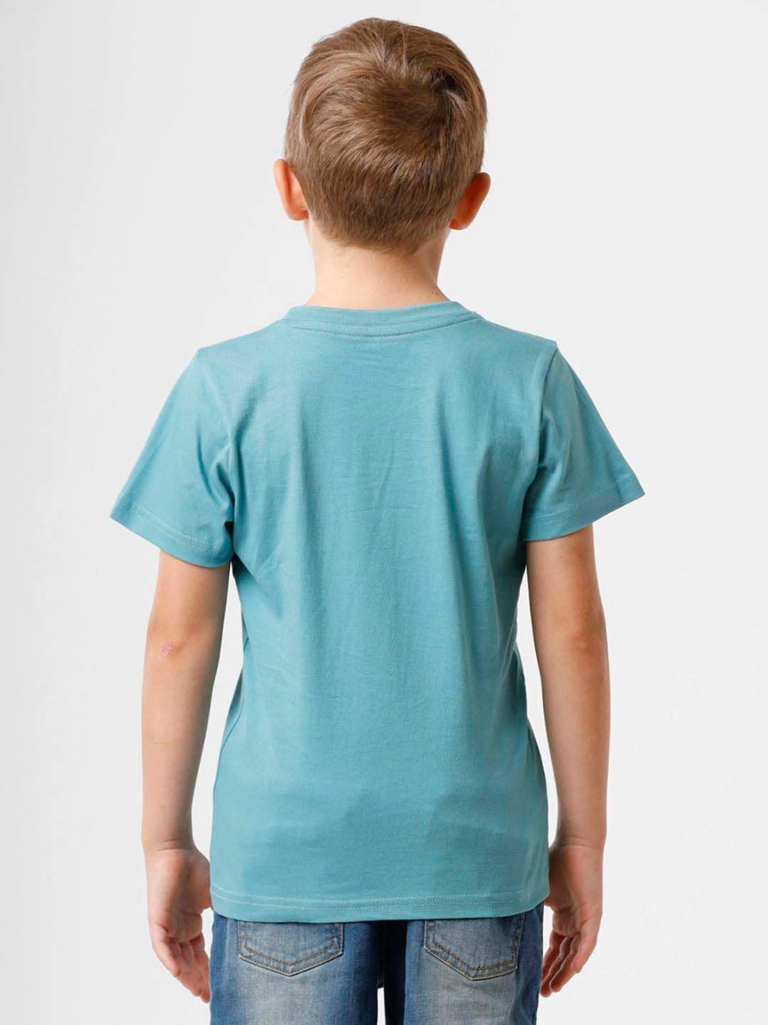 Kate & Oscar Kids Blue Cotton Printed T-Shirt