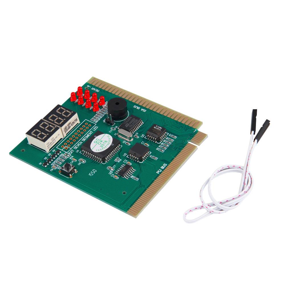EC2WORLD 4-Digits Analysis Diagnostic Motherboard Tester Desktop PCI Express Card