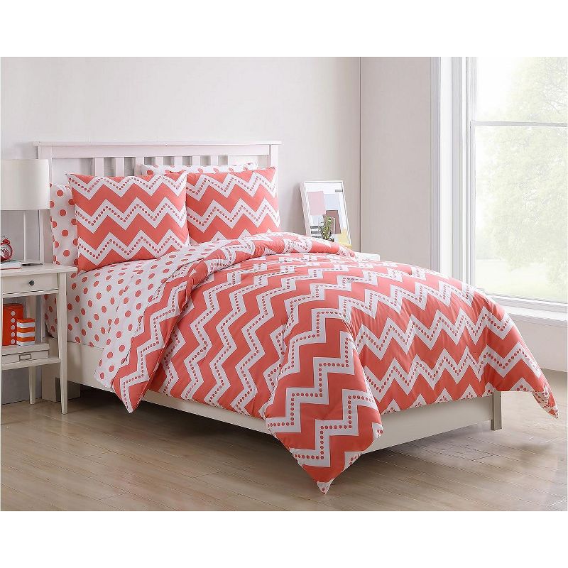 VCNY Home Leigh Bed-in-a-Bag Set - Twin - Pink